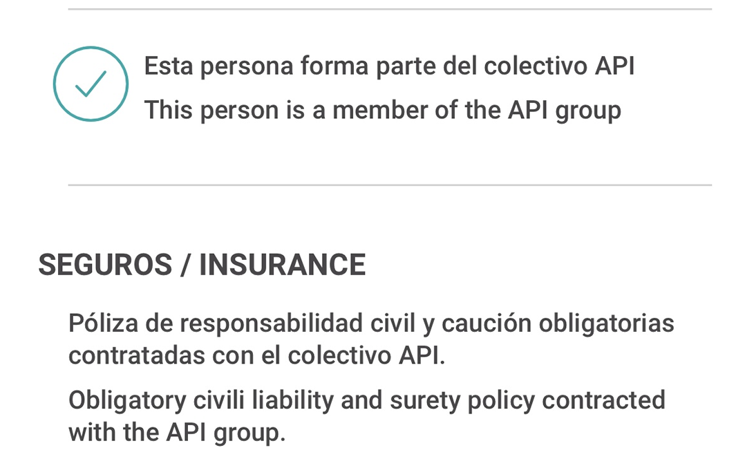 Miembro de la Asociación API 4